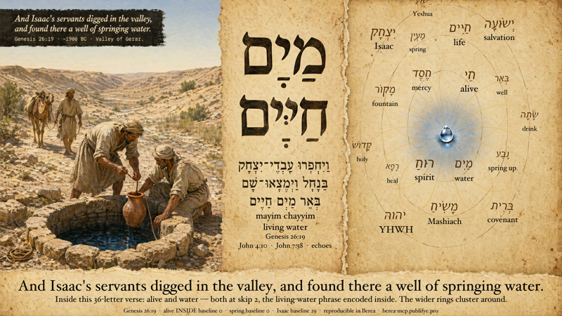 The Living Water — Genesis 26:19 / John 4 / John 7:38